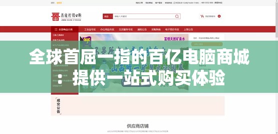 全球首屈一指的百亿电脑商城：提供一站式购买体验