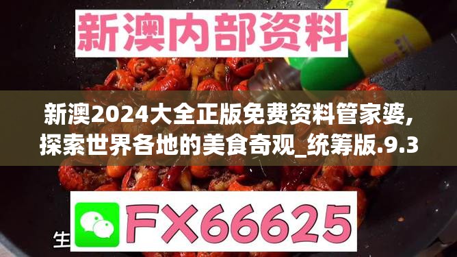 新澳2024大全正版免费资料管家婆,探索世界各地的美食奇观_统筹版.9.304