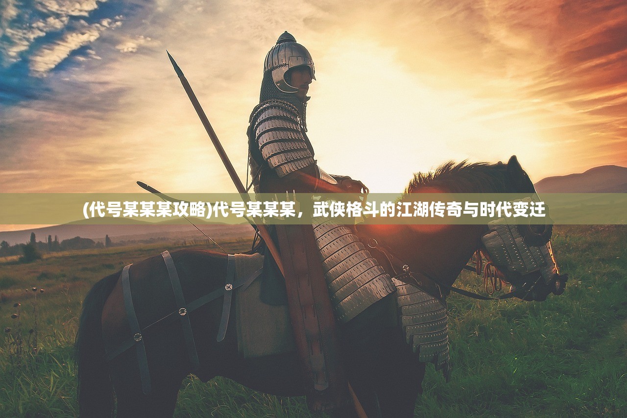 (代号某某某攻略)代号某某某，武侠格斗的江湖传奇与时代变迁